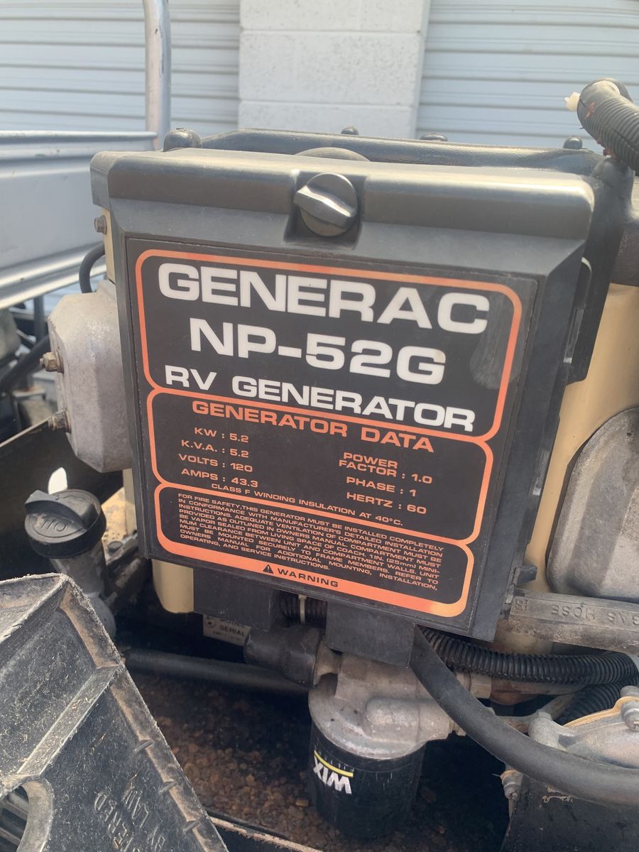 Generac Np52g And Lpg Tank