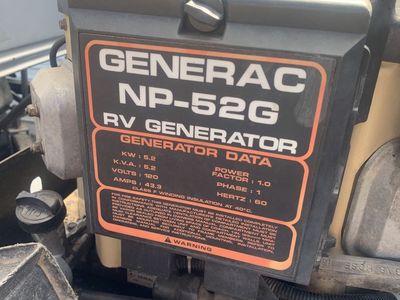 Generac Np52g And Lpg Tank