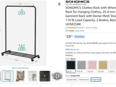 Clothes Rack with wheels