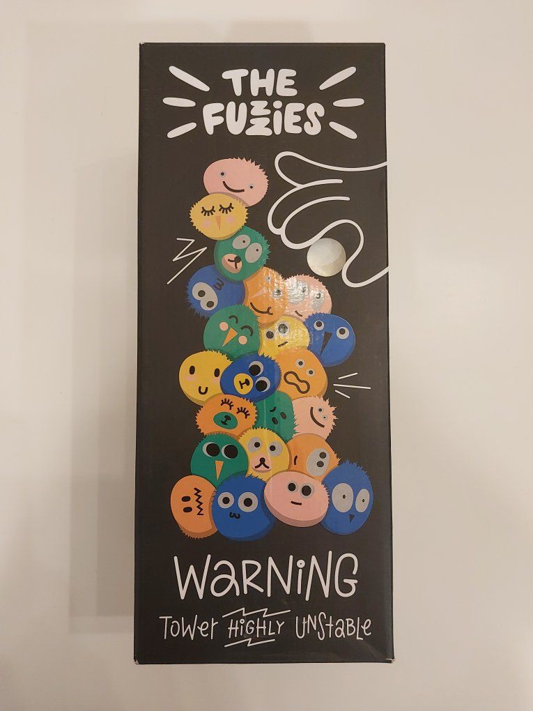 "The Fuzzies" party game (cotton ball Jenga)