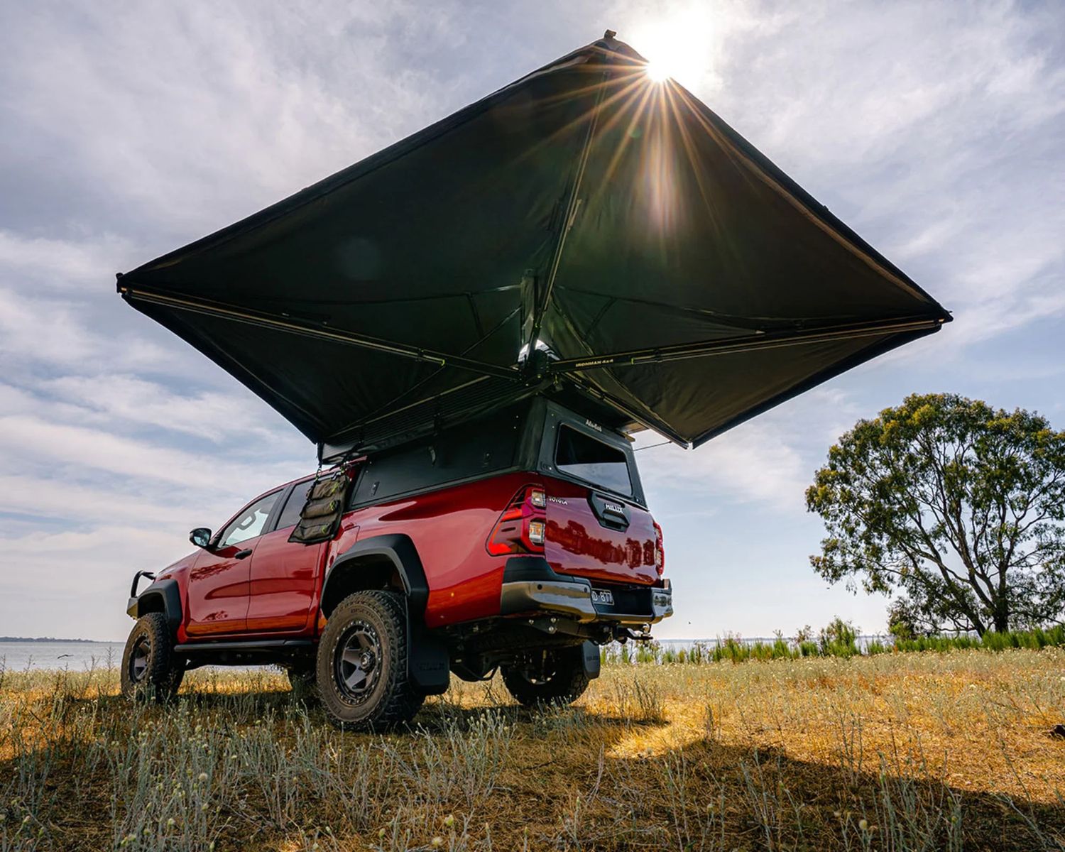 Ironman deltawing 270-Degree Left-Hand Side Vehicle Awning with Mounting Hardware for Camping & Overlanding