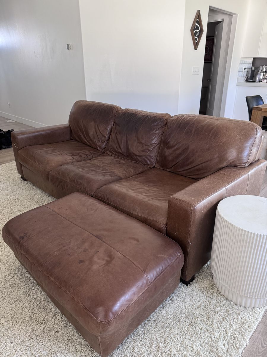 Leather couch