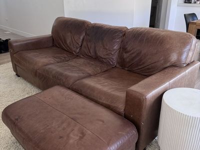 Leather couch