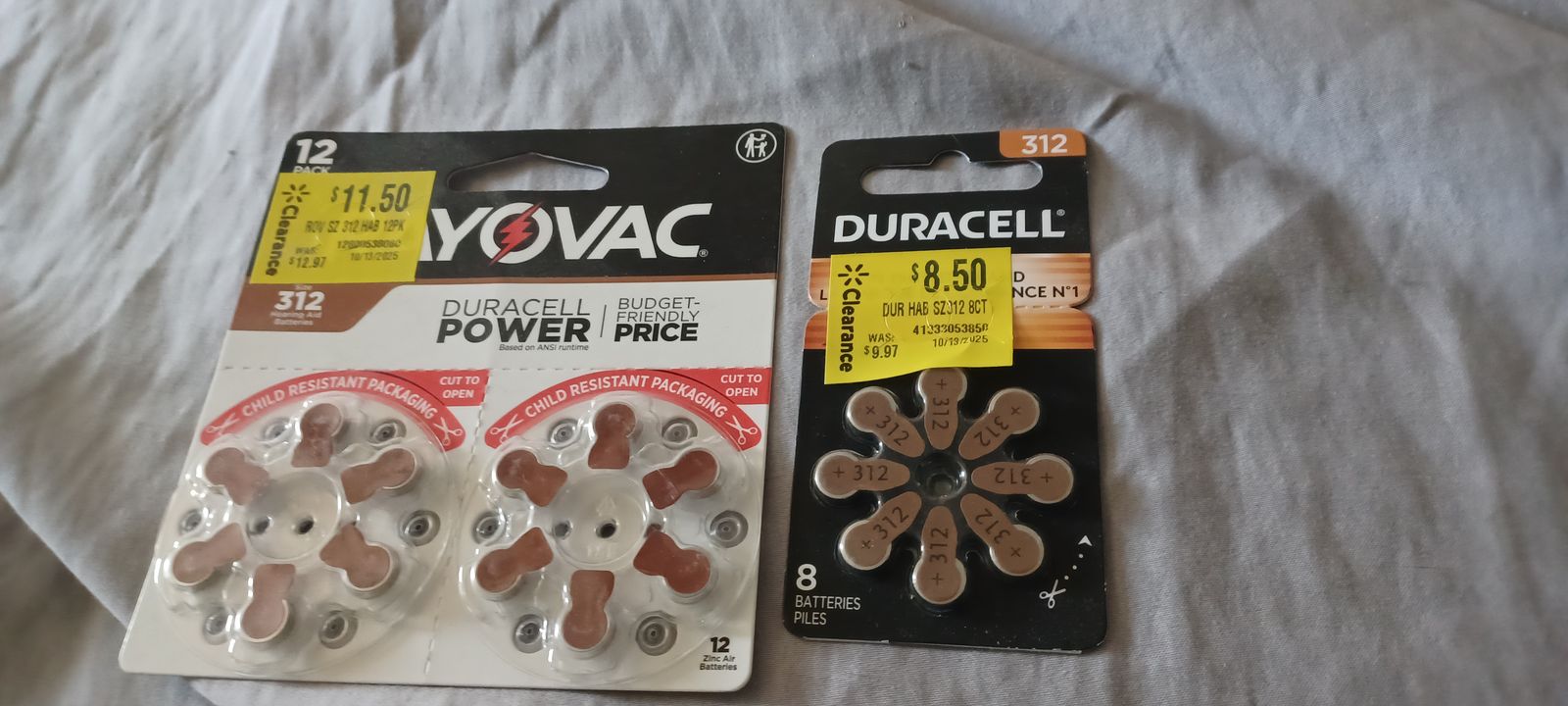 Hearing aid batteries