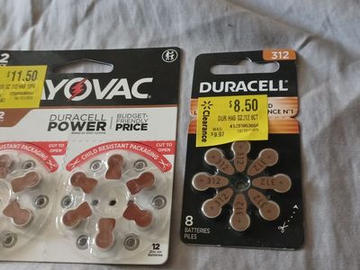 Hearing aid batteries