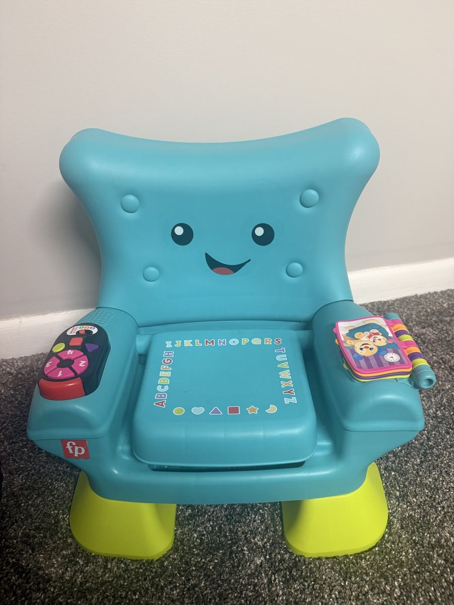 Fisher-Price Laugh & Learn Smart Stages Chair - Educational Toddler Toy, Blue