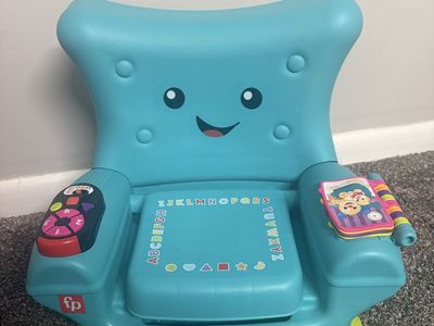 Fisher-Price Laugh & Learn Smart Stages Chair - Educational Toddler Toy, Blue