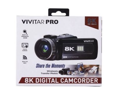 Vivitar Pro 8K Digital Video Camera Camcorder - Open Box