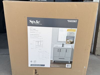 Style Selections Meera 36” Vanity - Light Grey