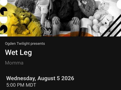 2 Wet Leg Ogden Twilight Tickets 8/5
