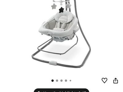 Graco DuetConnect LX Portable Baby Swing and Bouncer - Redmond Color
