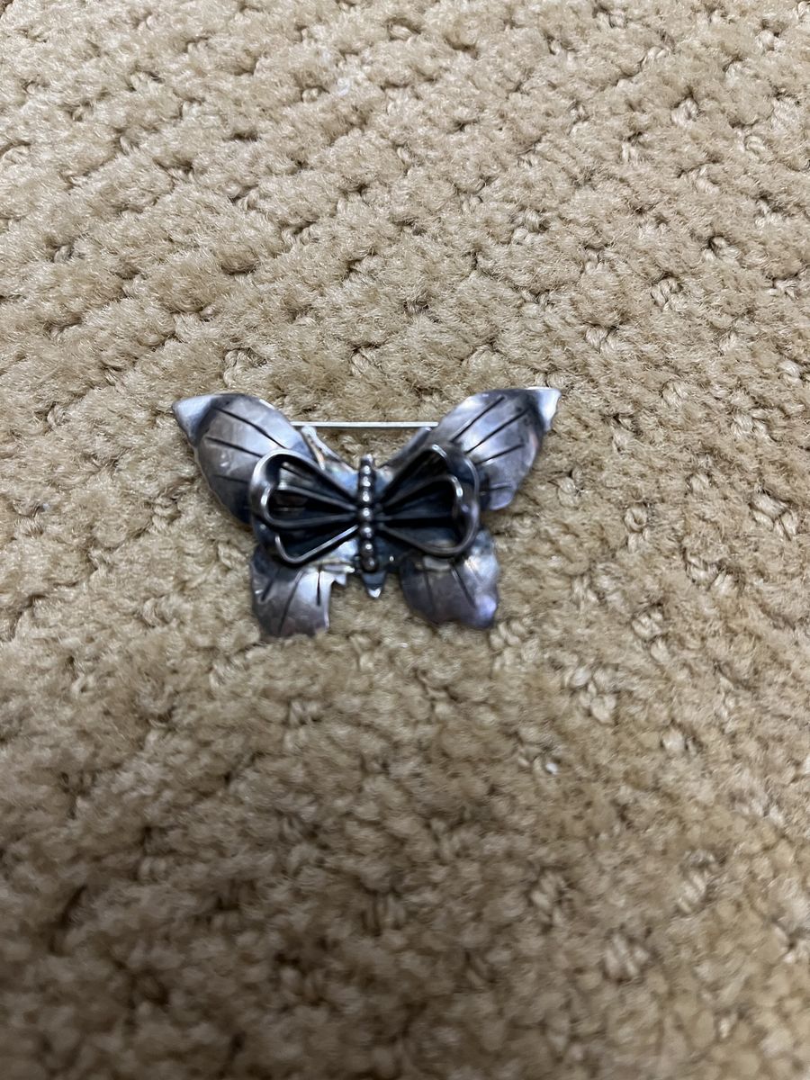 Sterling Silver Butterfly Pin/Brooch - Beautiful and Vintage