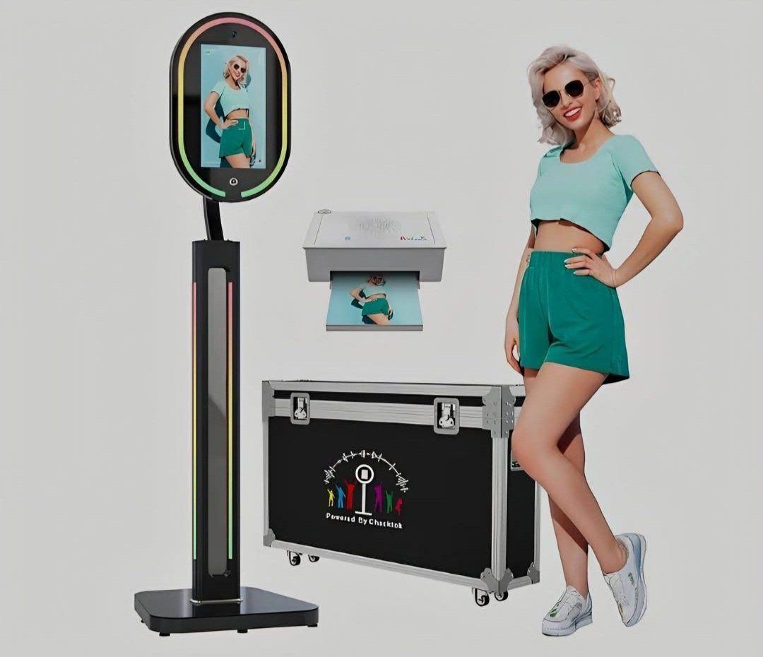 Magic Mirror Touch Screen   1200W Pixel 4K HD Camera,RGB Surround Light Music