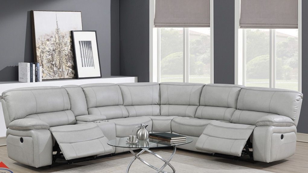 BRAND NEW! Power Motion Silver Sectional