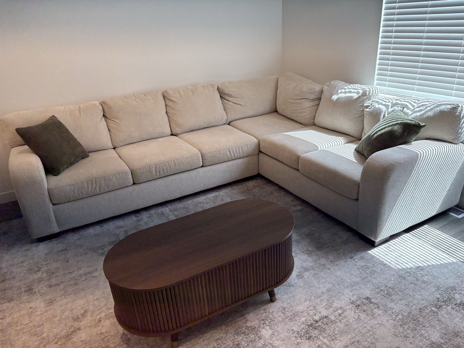 Beige Sectional Sofa