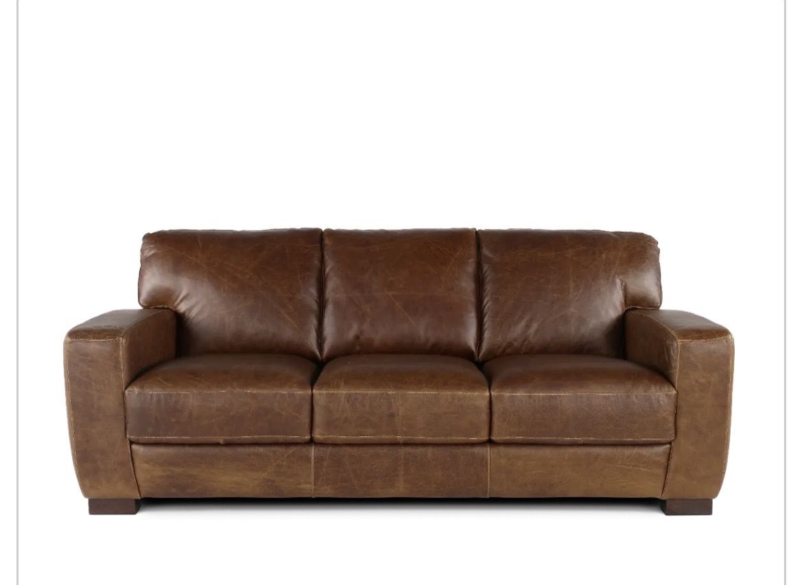 Beautiful Leather Couch Set