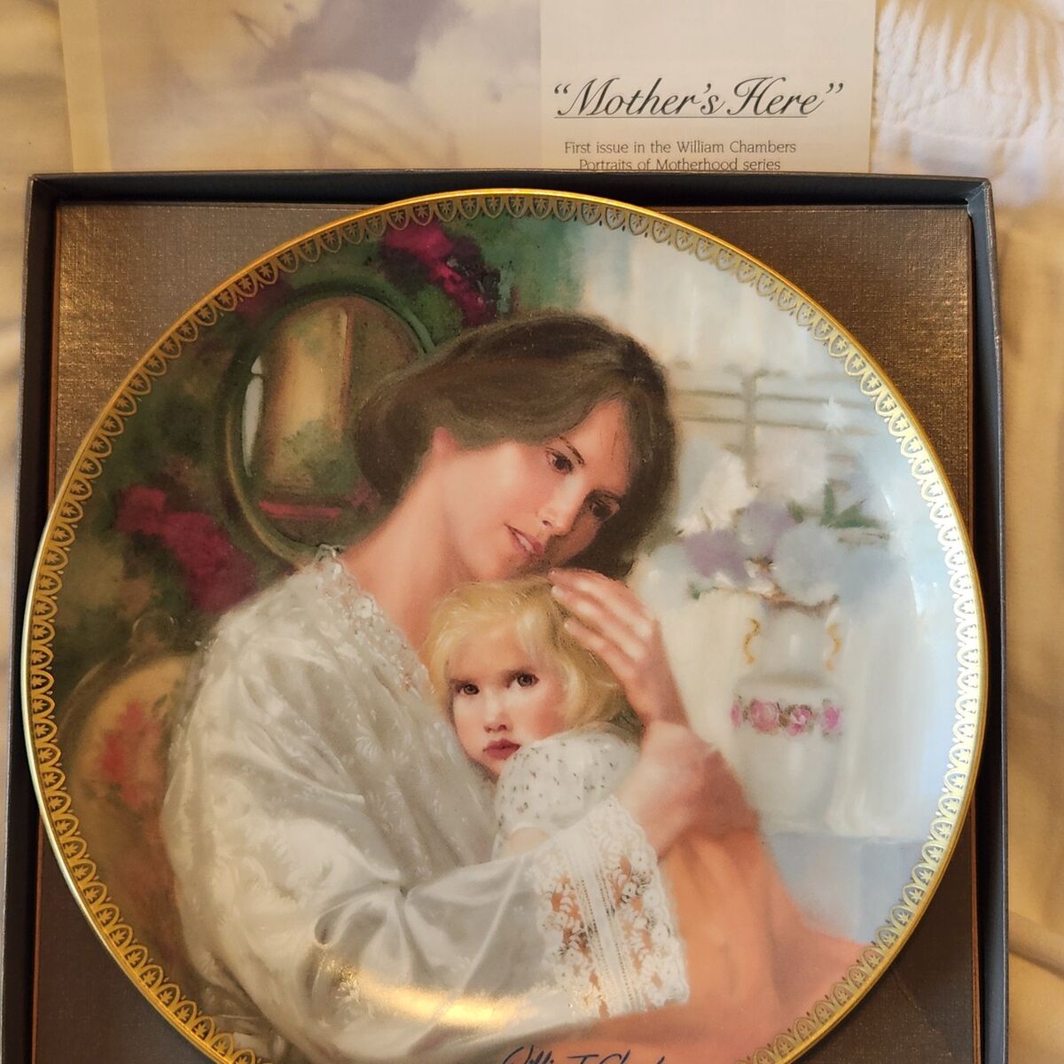 Mothers here collectable plate