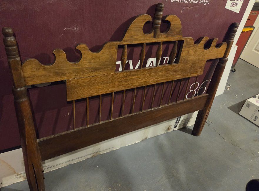 Vintage Wood handmade headboard for a full bed