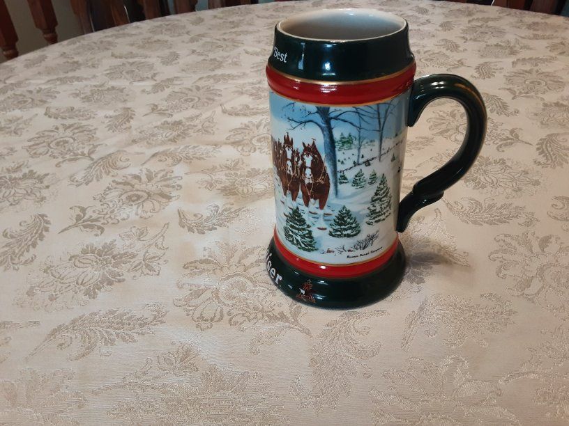 1991 Budweiser Holiday Stein