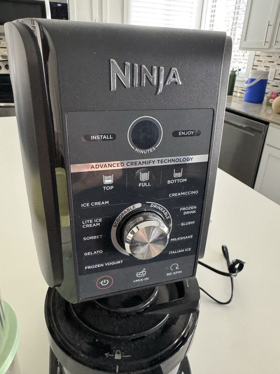 Ninja CREAMi NC301 Ice Cream Maker - Black with Advanced Creamify Technology and 2 Pints