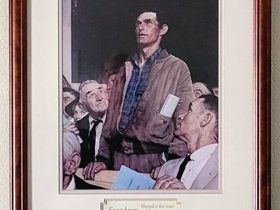 Custom Framed & Matted Print of “Freedom of Speech”
