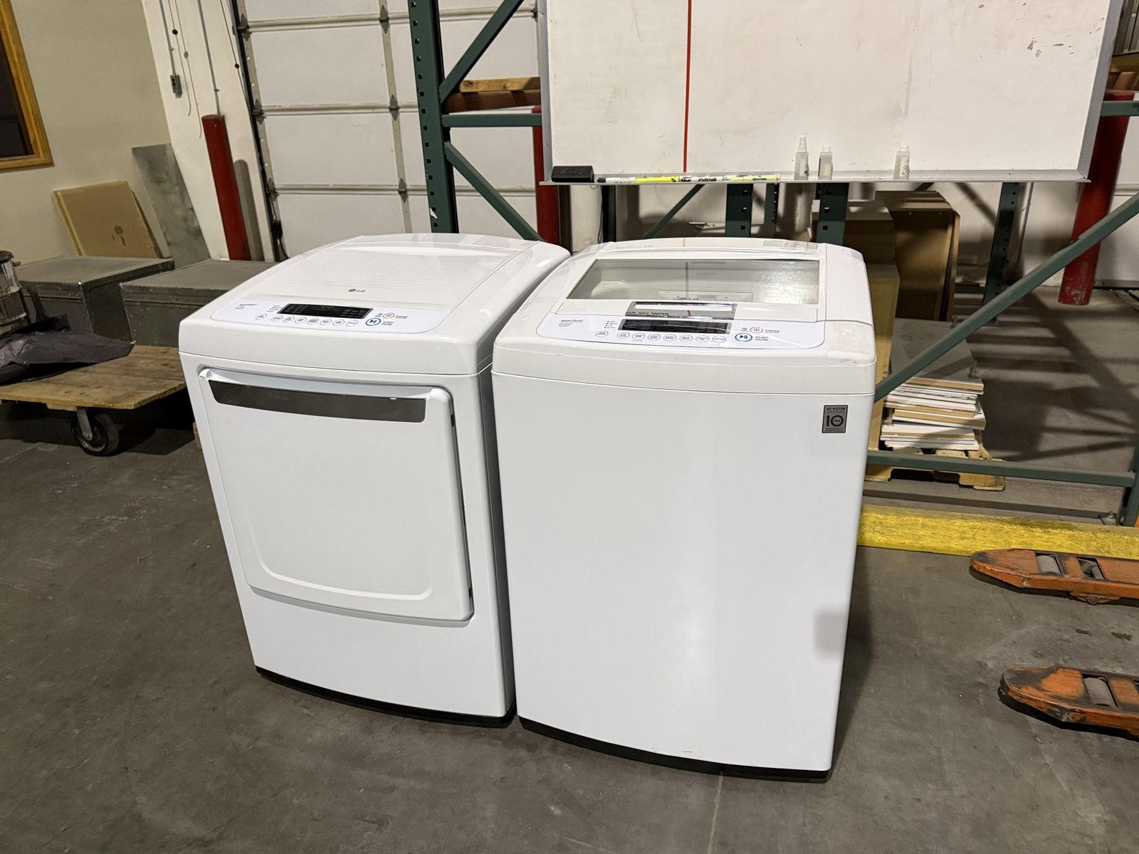 LG washer and electric dryer 