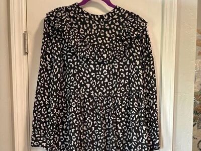 bohme mini black/white long sleeve dress size Small $25 cash/venmo in Draper