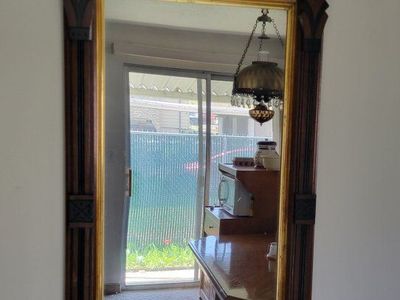 Antique A. Jos. Nurre Cincinnati Ohio Victorian Walnut Gilt Carved Wall Mirror