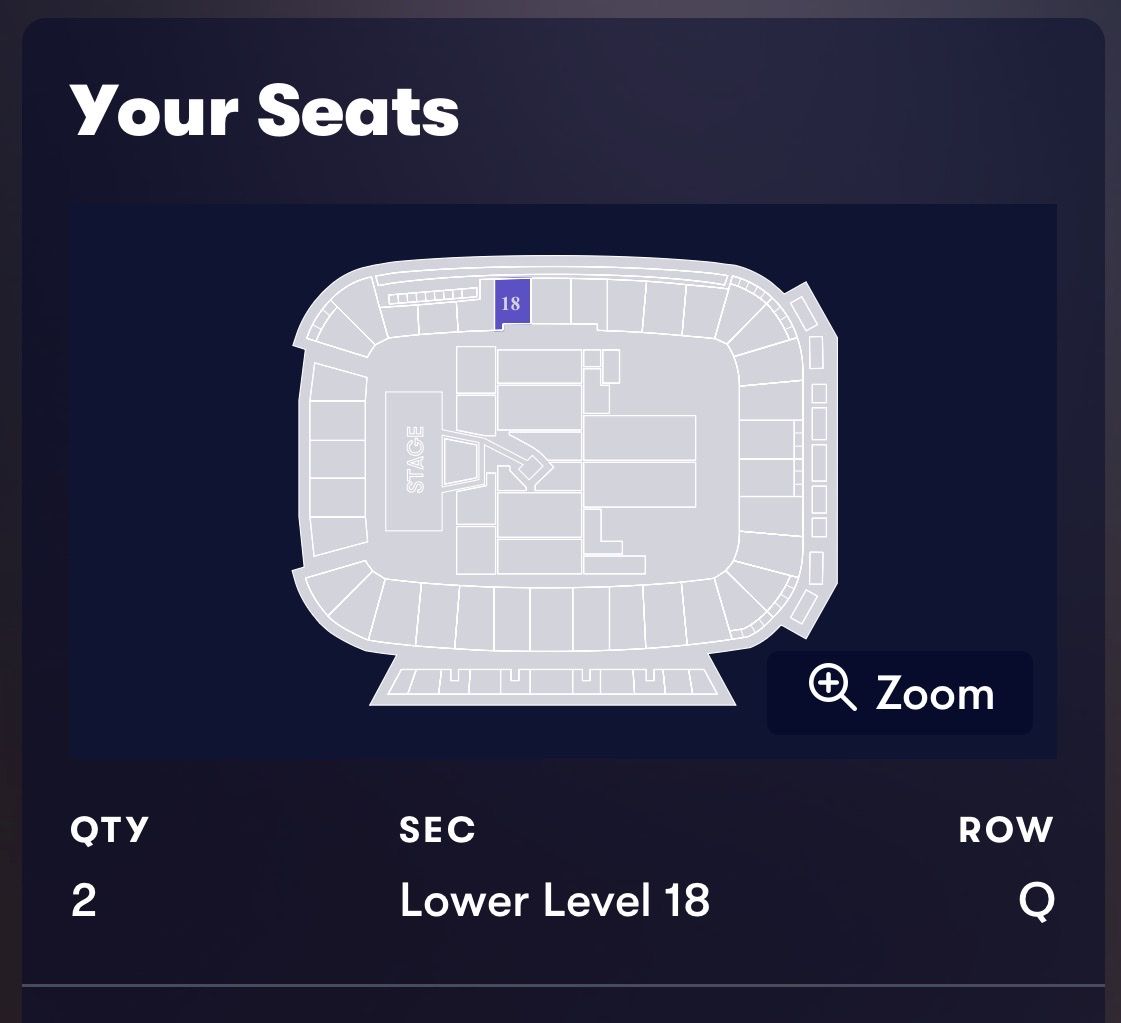 Noah Kahan: The Great Divide - 2 Tickets, America First Field, August 25 - Lower Level 18, Row Q