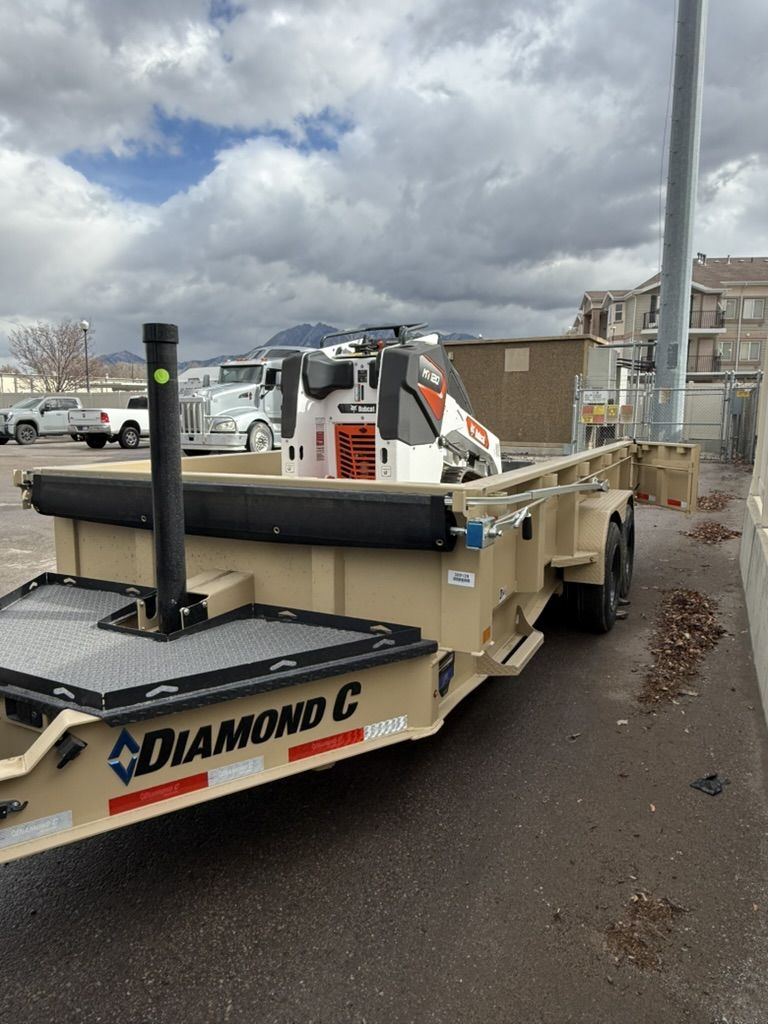 Mini Track Loader Dump Trailer Combo for Rent - Bobcat MT120 Package