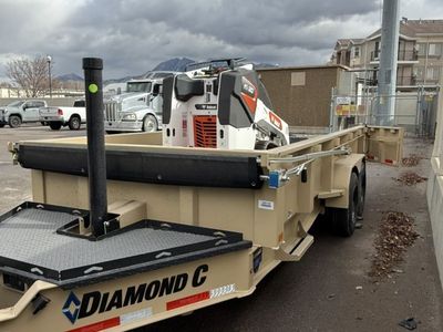 Mini Track Loader Dump Trailer Combo for Rent - Bobcat MT120 Package