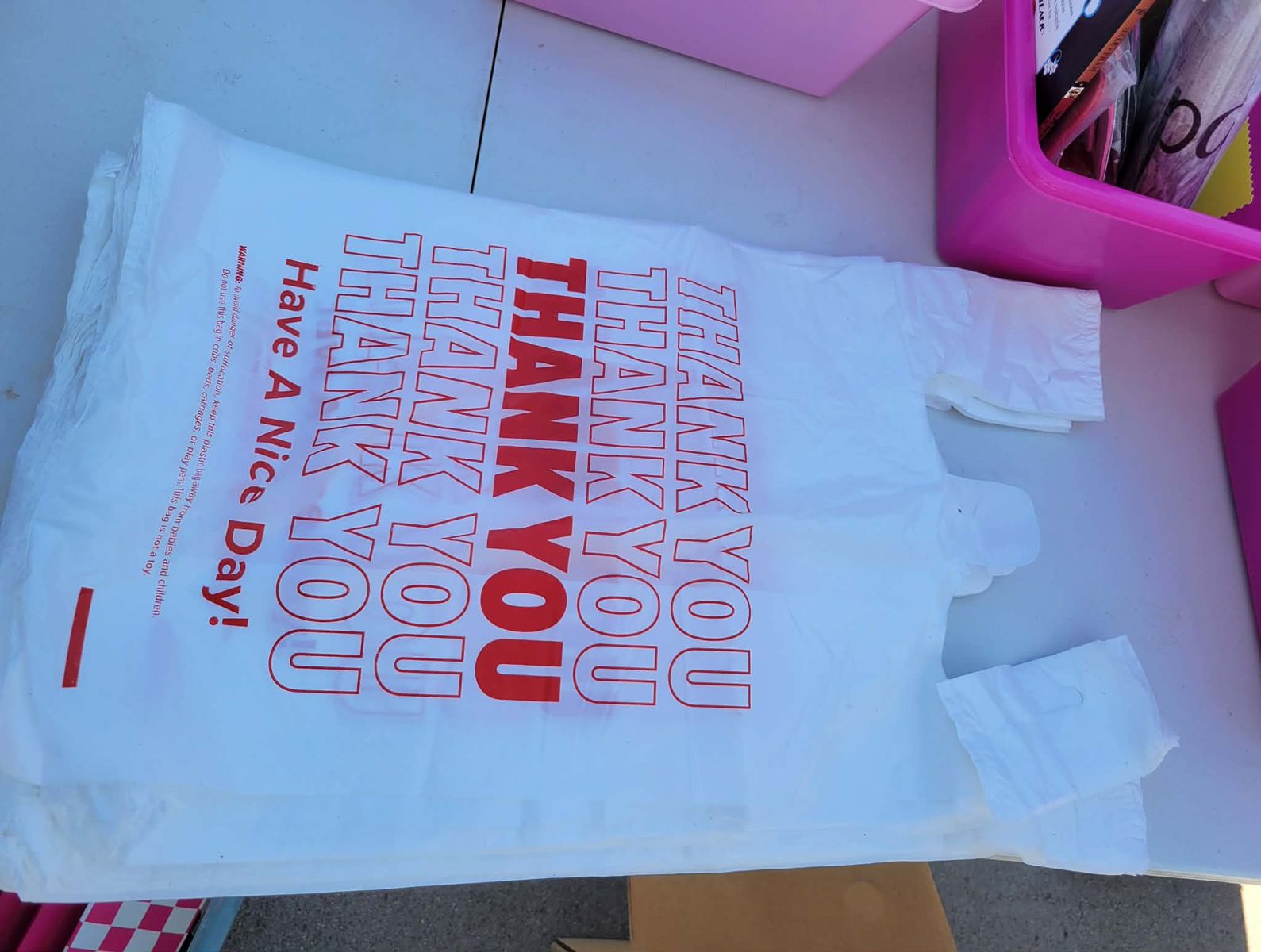 T Shirt Bags 11.5x6x21in, 1000 ct