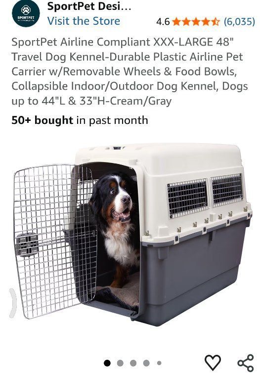 New SportPet Designs XXXL Kennel Carrier