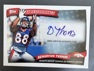2010 Topps Demaryius Thomas Peak Performance Certified Autograph Rookie Card Denver Broncos
