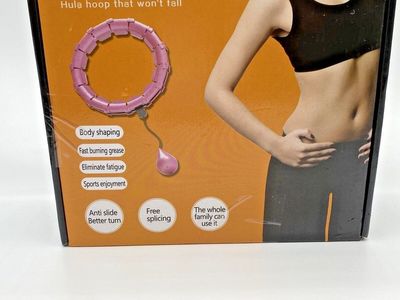 Smart Hula Hoop Adjustable Weighted Fitness Hoop for Exercise, Pink, Unbranded