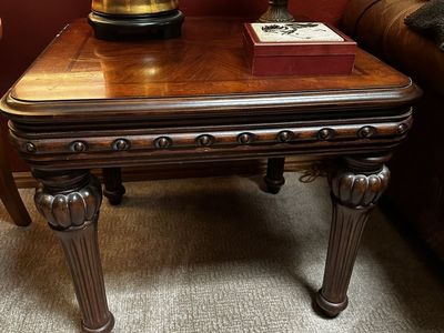 Ornate Solid wood End Table/ side Table