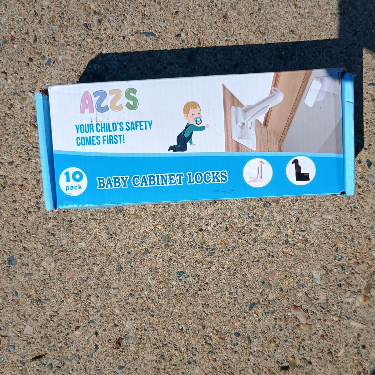 new 10 pack of white baby cabinet locks