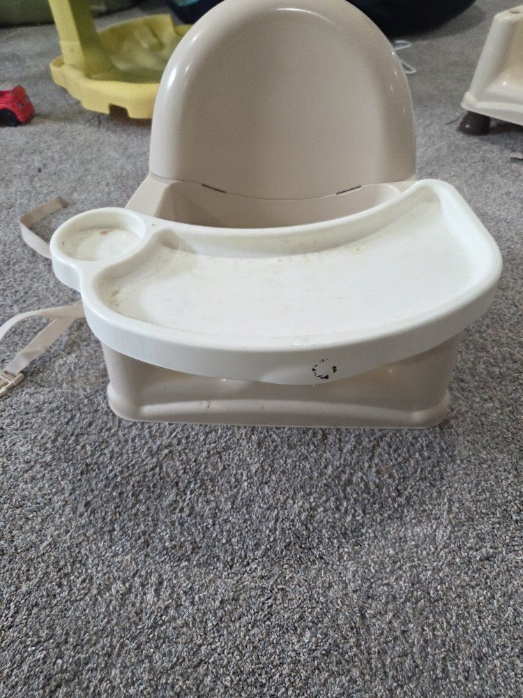 Safety 1st Beige Booster Seat for Baby/Toddler with Removable Tray & Straps (2 total and $5 each)
