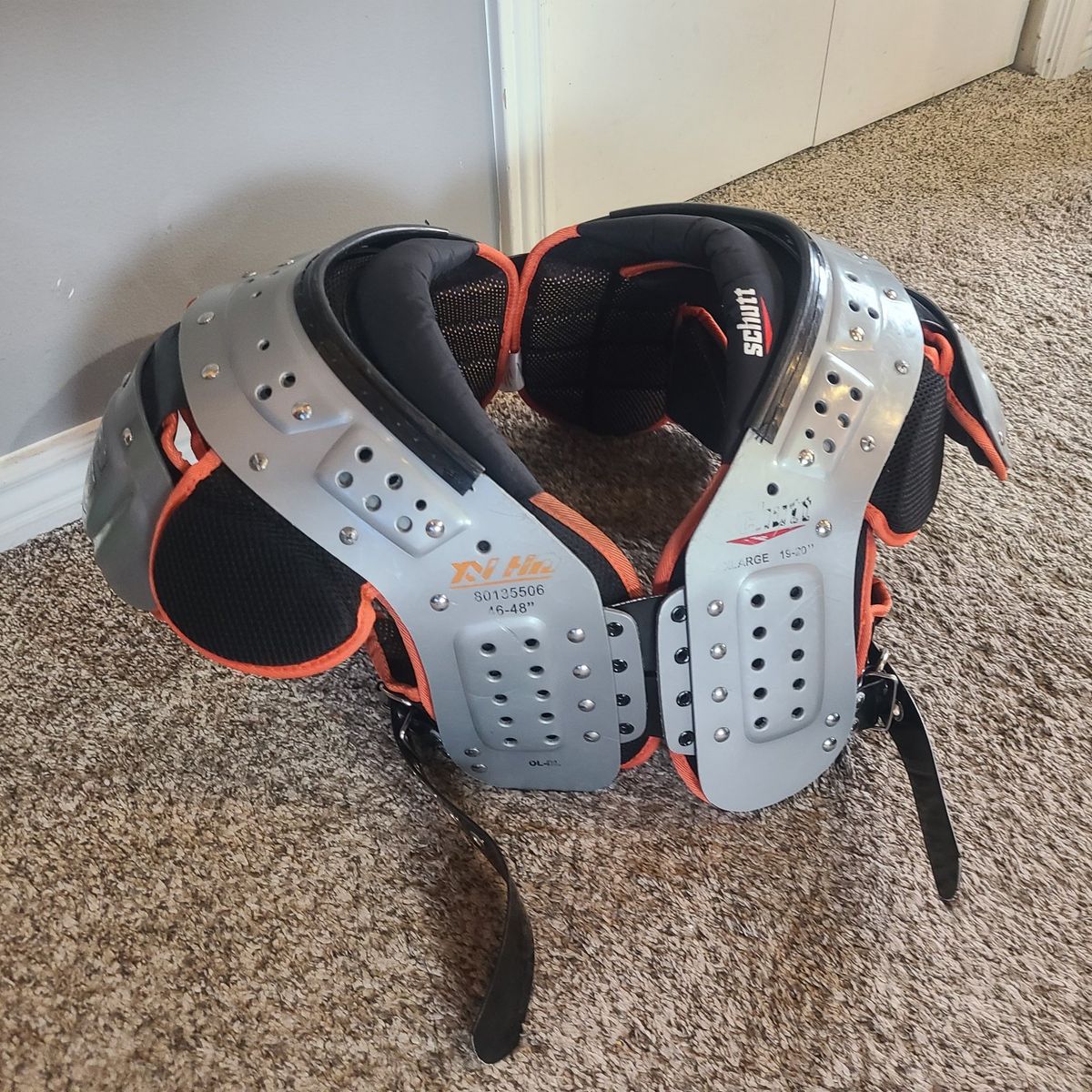 large football shoulder pads