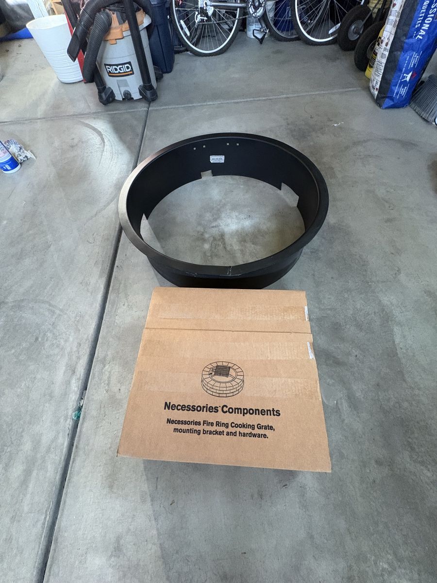 Fire Pit Ring & Swivel Cooking Grate – New/Open Box