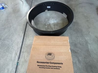 Fire Pit Ring & Swivel Cooking Grate – New/Open Box