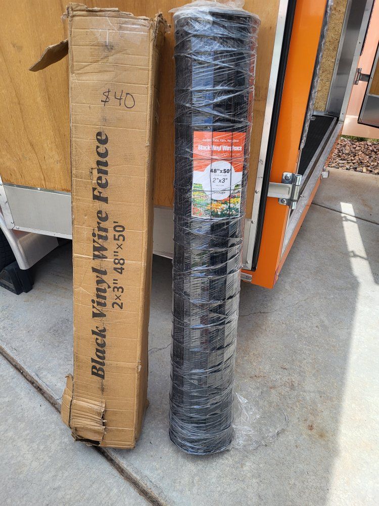 48" x 50ft Vinyl Wire Fence *Black*
Qty-1 