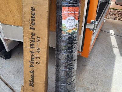 48" x 50ft Vinyl Wire Fence *Black*
Qty-1