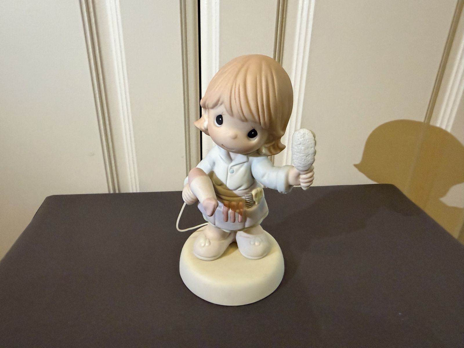 Precious Moments Figurine You Are A Cut Above The Rest 820010 Hair Stylist