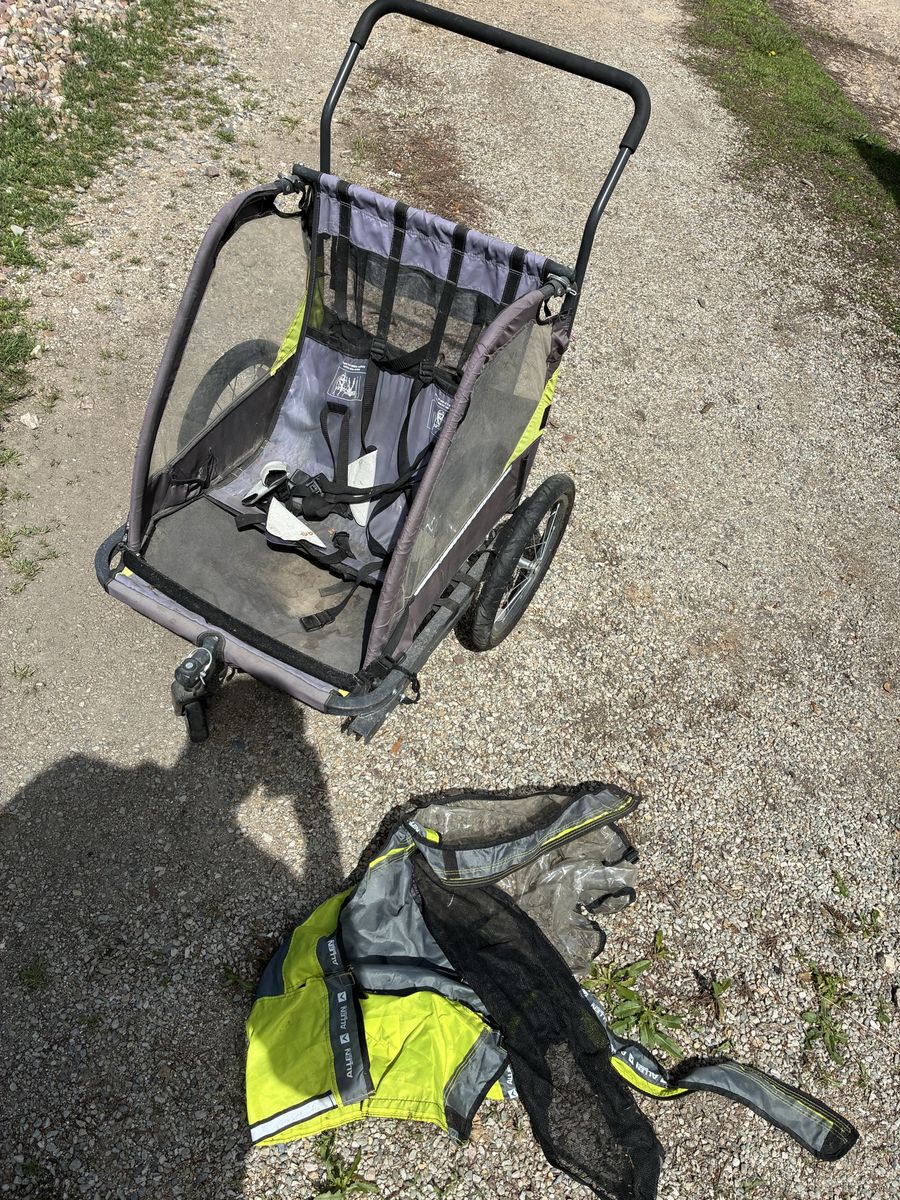 Allen 2 kid running stroller bike trailer cover