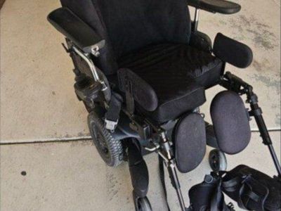 Quickie QM-710 Electric Power Wheelchair - Black, Adjustable