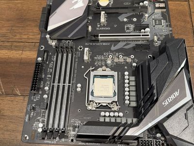 I9-9900k with Z390 Auros Elite Motherboard and Corsair H150i CPU Cooler