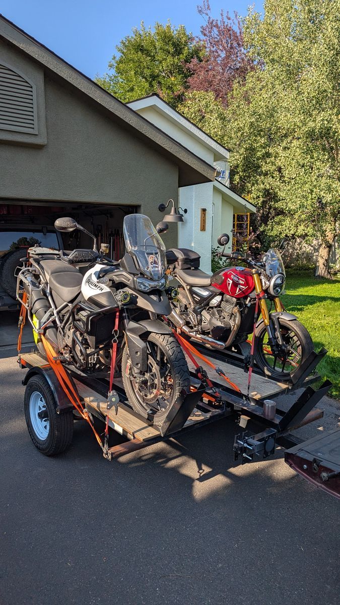 Three Position Motorcycle Trailer