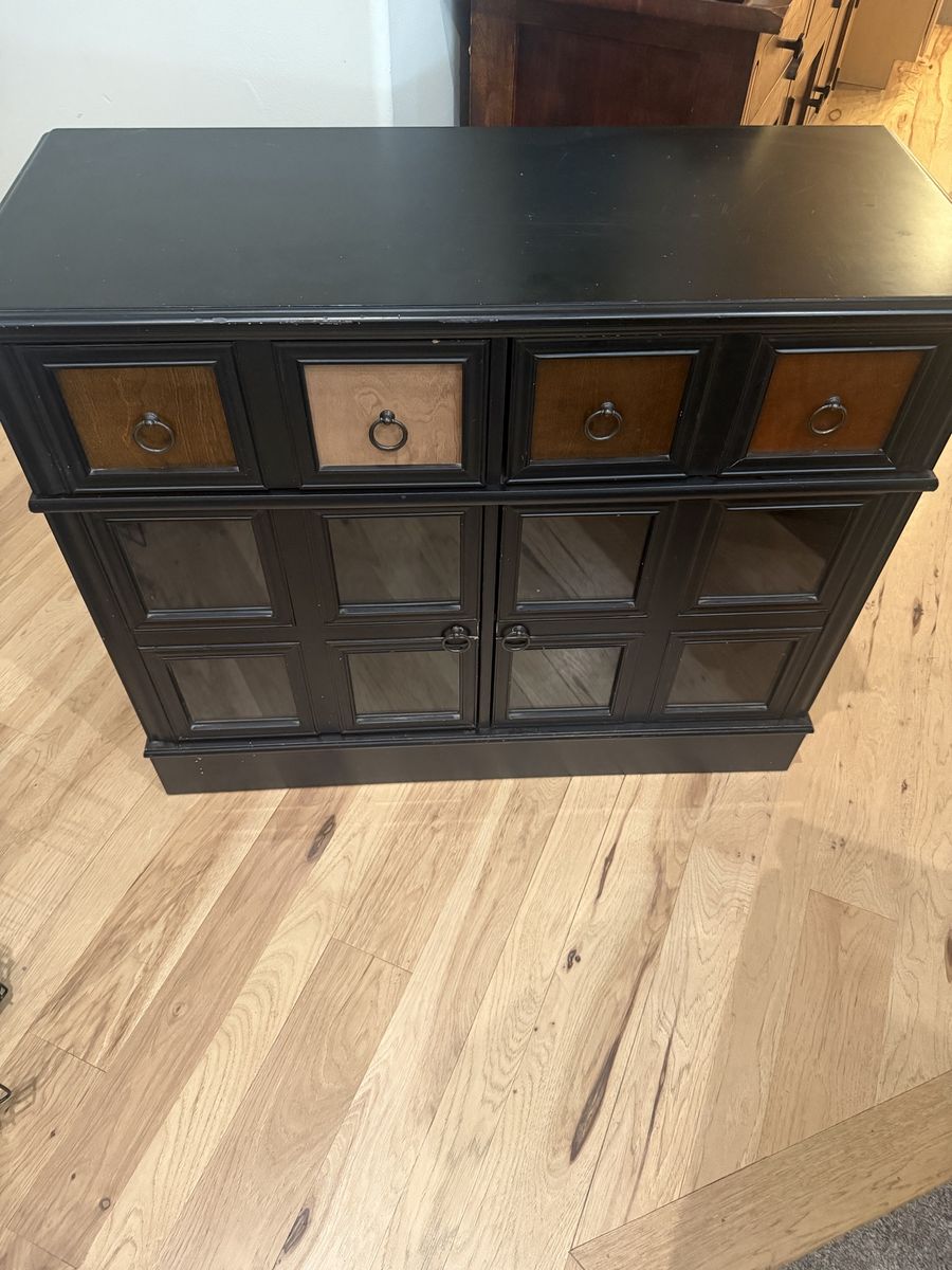 Black side cabinet 