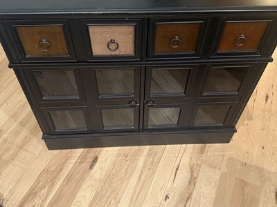 Black side cabinet